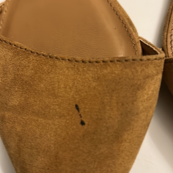 Tan Charlotte Russe Faux Suede Pointed Toe Flats Women Size 7 - Picture 5 of 14